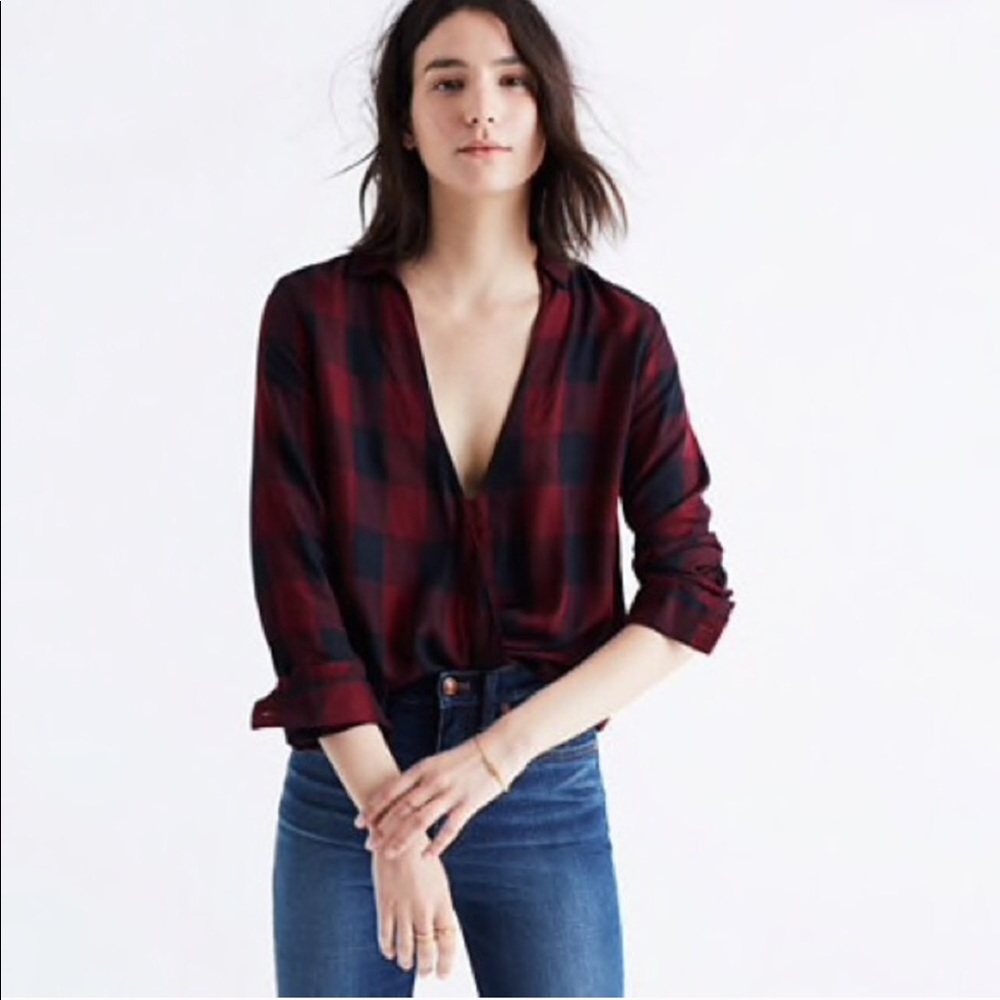 MADEWELL || New Wrap Front Shirt NWOT